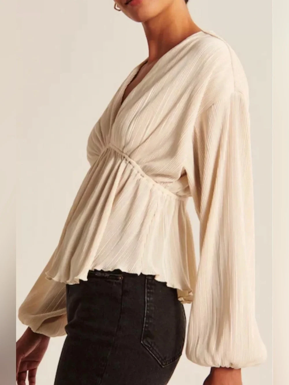 Abercrombie & Fitch Long Sleeve Top - Picture 1 of 4